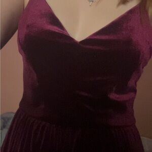 Urban Outfitters Burgundy Jumpsuit